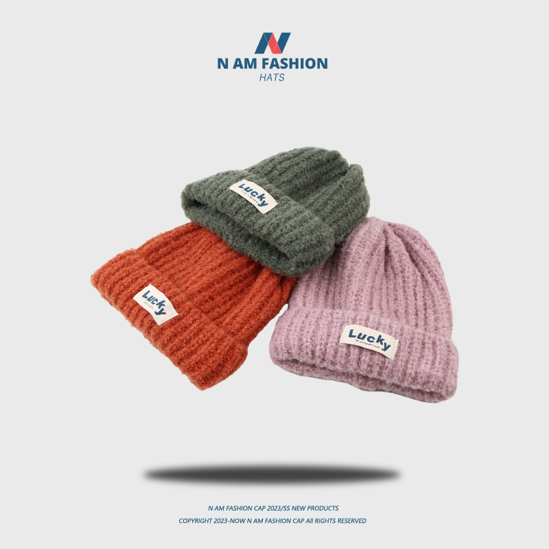 逛街毛线帽宽松女百搭秋冬