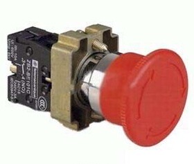 急停按钮开关 XB2-BS542C 红色蘑菇头自锁紧急按钮 22mm急停开关