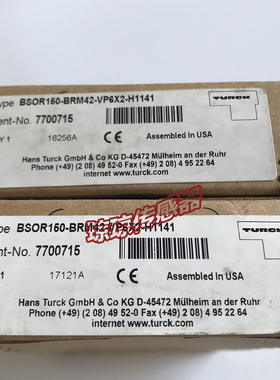议价 图尔克光电开传器BSOR150-BRM42-VP6X2-H1141