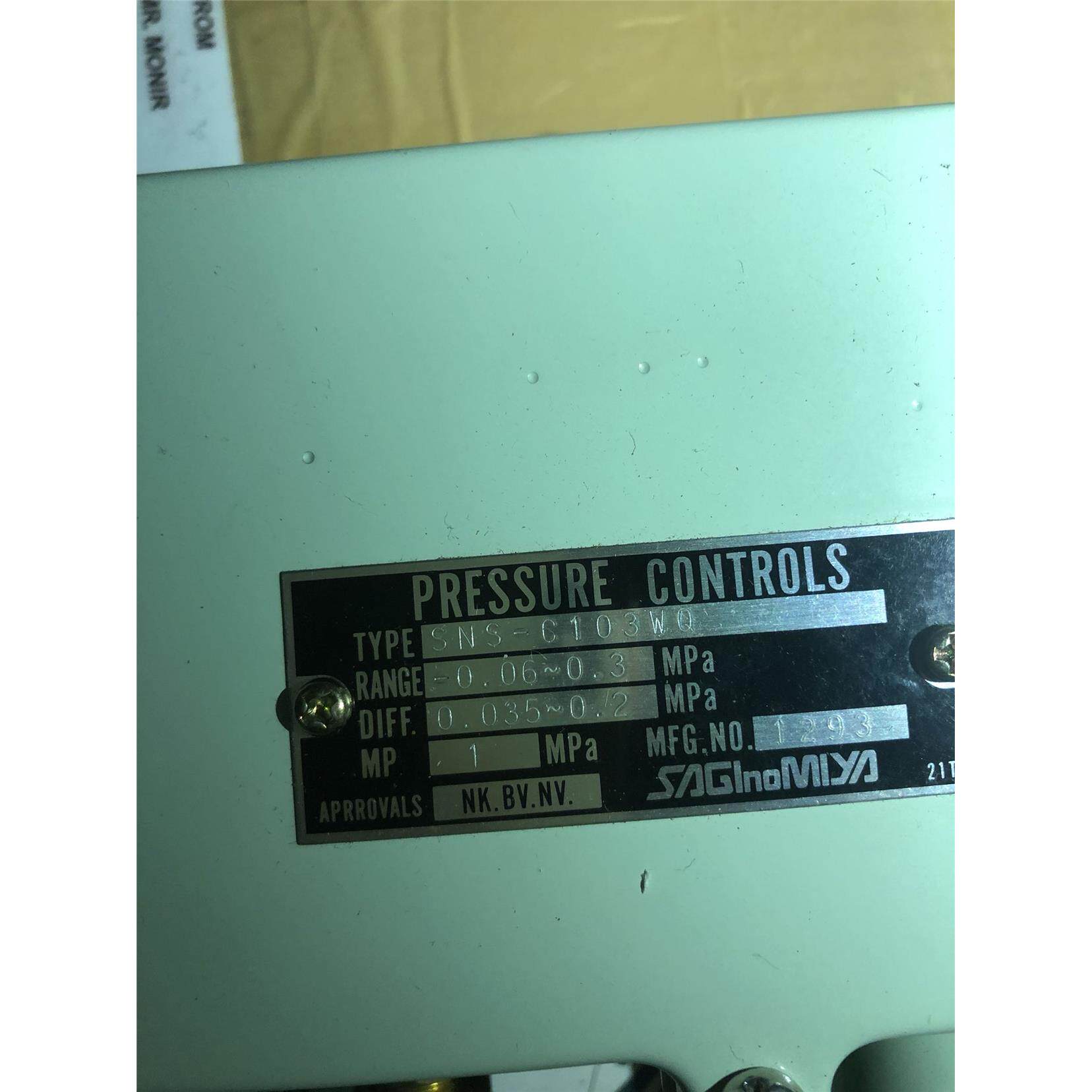 议价SNS-C103WQ RANGE：-0.06-0.3mpa DIFF 0.03510.2mpa MP 1mpa