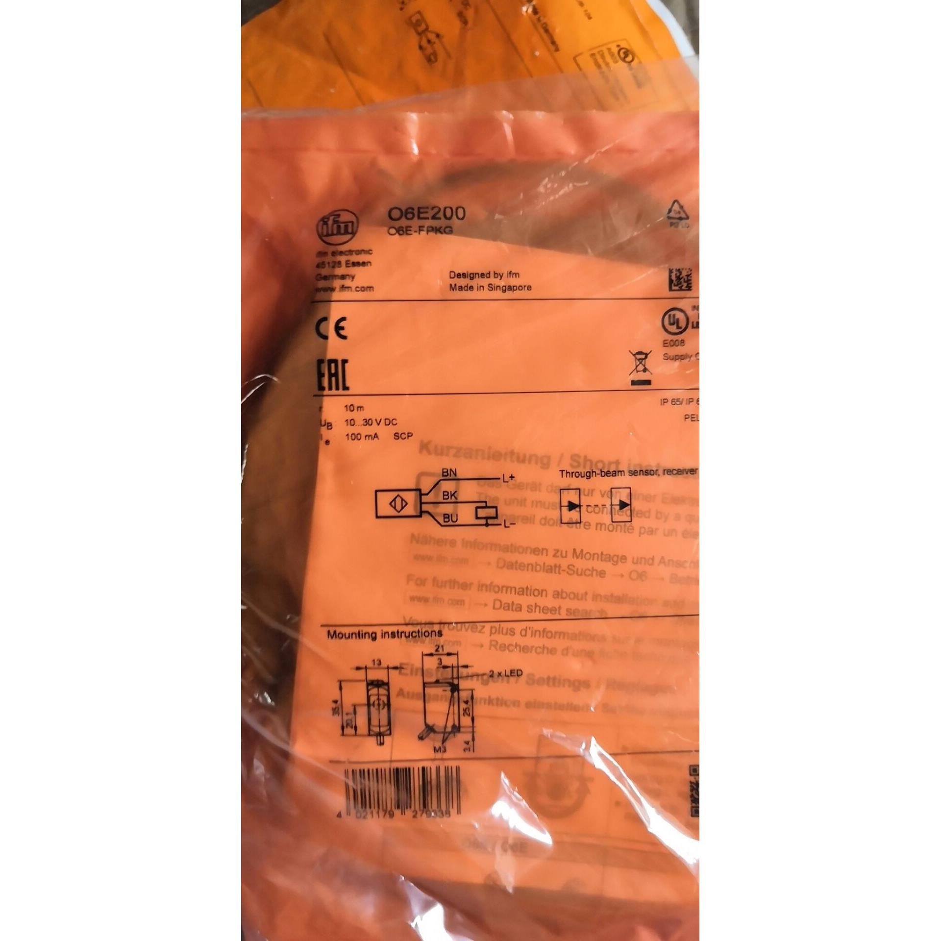 议价IFM易福门光电传器O6E20006E200