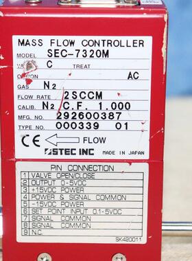 议价A025HORIBA STEC SEC-7320M N2 2 SCCM 流量计机
