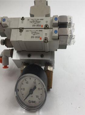 议价SMC电磁阀SY5140-6LOZ/SY5340-6LOZ+压力表0-100psi/0.1-0.6M