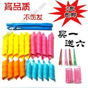 正品 DIY美发卷魔发卷梨花头卷发器卷发棒qq蜗牛卷发杠魔法卷