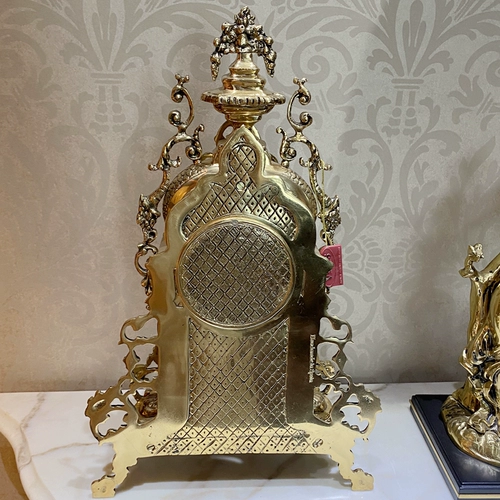 巴瑞特 Горячие продажи импортированные европейские все медные классические камины украшения ретро тяжелые промышленные столы такта с часами