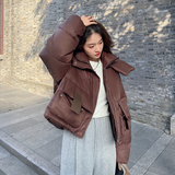 新款美拉德面包羽绒服C010-628-P245-K358，女装羽绒服，2C010