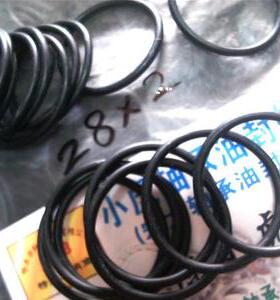 28*2 28X2 耐油黑色丁青橡胶材料O型密封圈外径28内径24线径2毫米