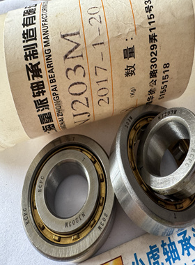 NJ203M 17*40*12 ECPC重派圆柱滚子轴承内径17外径40高度12毫米