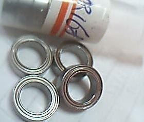 R168ZZ RI- 614ZZ 6.35*9.525*3.175 轴承内径6.35外径9.525毫米