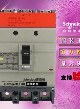 施耐德NSC250S3250N塑壳断路器TM250D 3P 250A 18kA 空开原装正品