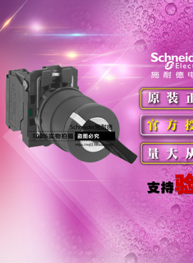 原装施耐德开关XB5AG21C =ZB5AG2C+ZB5AZ101C钥匙开关2位 左出1NO