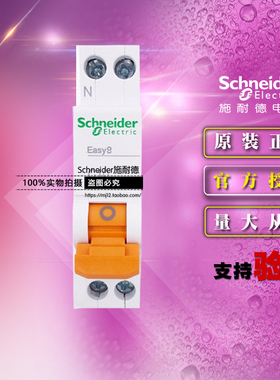 原装施耐德小型断路器MGNEA9A45C10相线+中性线空气开关1P+N C10A