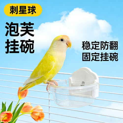 水晶泡芙挂碗鸟笼牡丹玄凤食盒