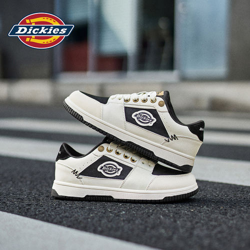 Dickies黑白板鞋男款新款鞋子男