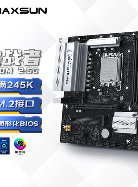 铭瑄（MAXSUN）MS-挑战者H810M 2.5G 主板支持DDR5台式电脑