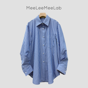 MeeLeeMeeLab 原创绅士优雅大廓形设计款袖子长衬衫