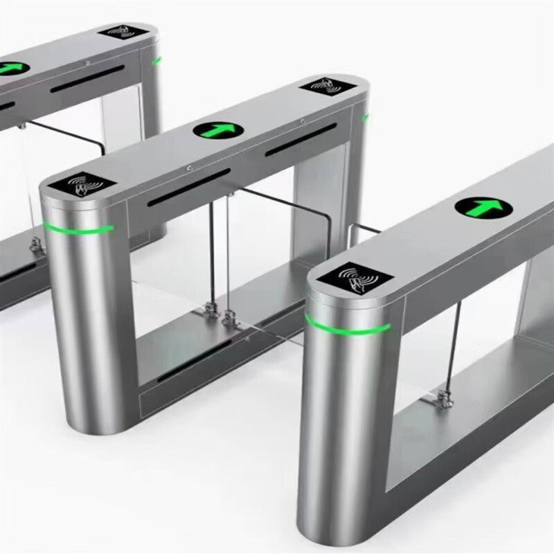 人员通道摆闸防撞人行闸速通门人脸识别门禁健身房游泳场刷卡进出