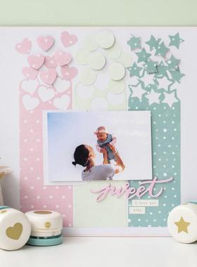 We R手帐相册磁性易对齐打孔器压花器Clear Cut Punches