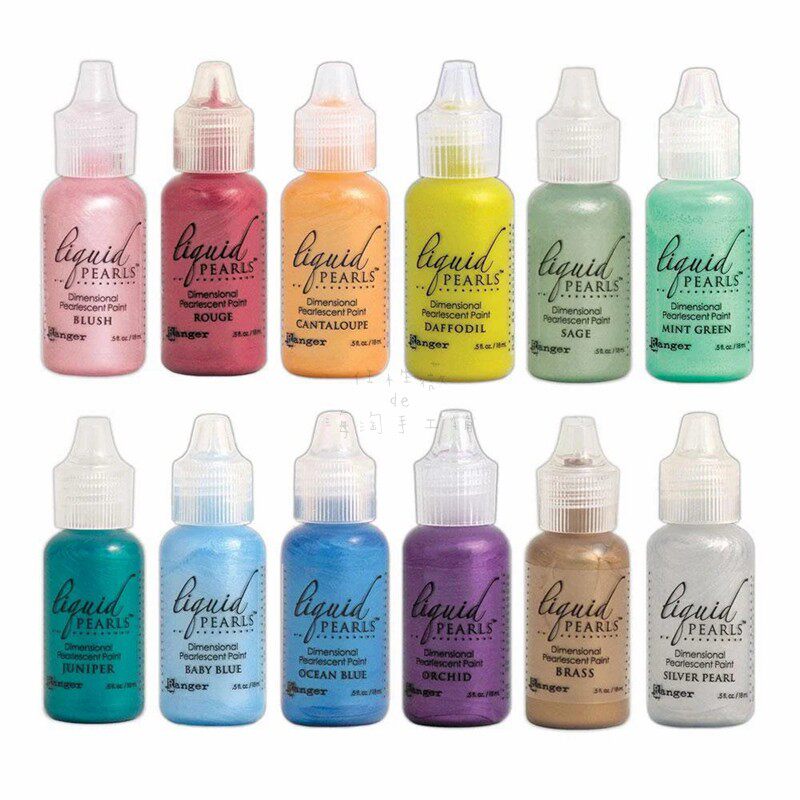 Tim Holtz珍珠珐琅液液体仿真优雅曼陀罗Liquid Pe