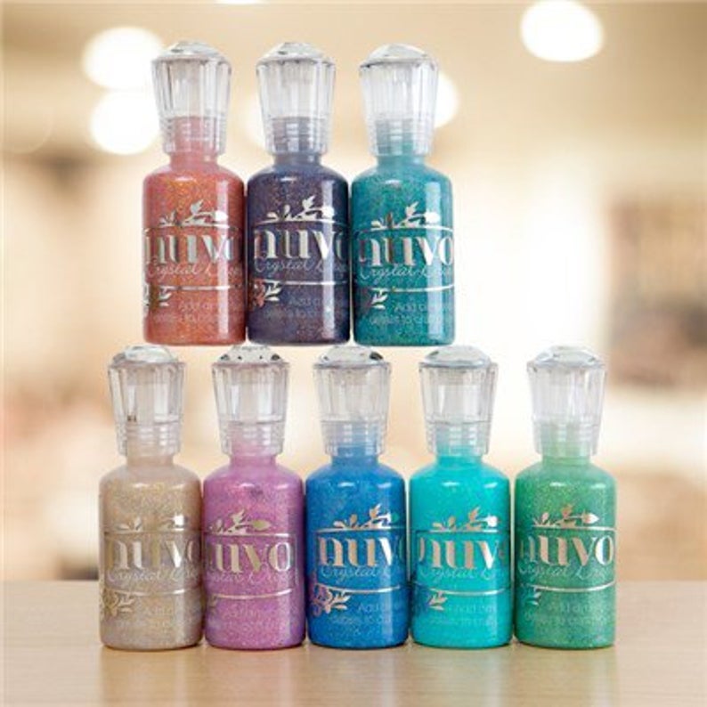 nuvoglitterdrops液体卡片颜料