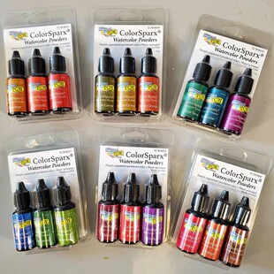 Ken 颜料卡片背景ColorSparx Powder TCW Oliver混色水彩色粉