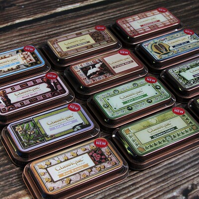 日本进口月猫复古铁盒印台 油性印泥Tsukineko Classique CQ