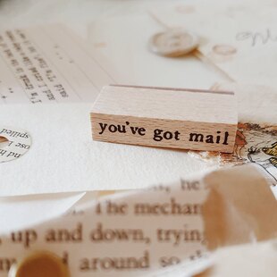 Yeoncharm你有信台湾木柄印章 Penpal Marie联名youve got mail