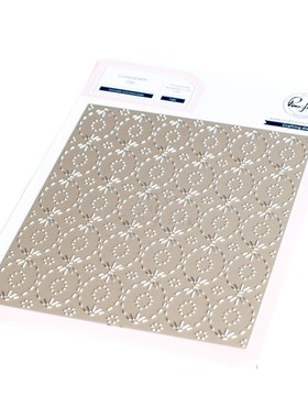 Pink Fresh椭圆纹理背景刀模 卡片碳钢Intricate Stitched Ovals