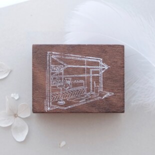 Jieyanow快乐一角木印章 手帐ins风Happy Corner小小间文研社