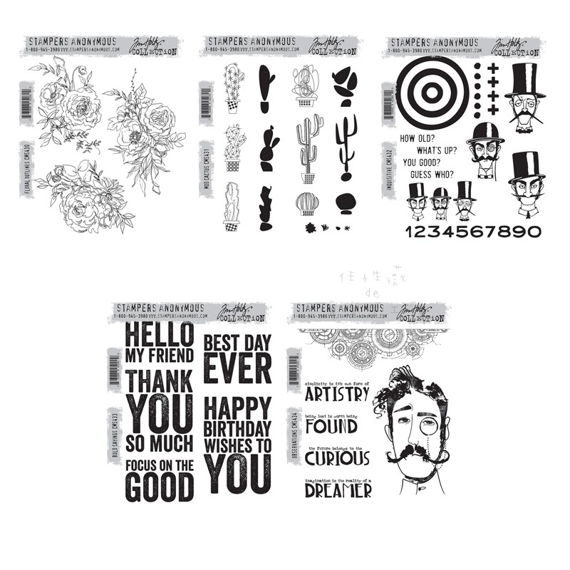 TimHoltz复古橡胶泡棉印章