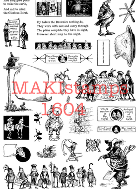 德国 Maki stamps MAKIstamps 复古手绘复活布朗尼手帐印章1604