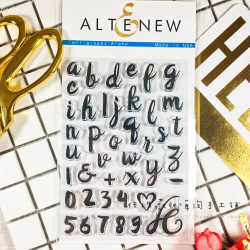 altenew大小写透明硅胶手帐印章