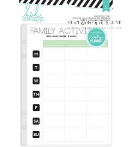 Heidi swapp A5活页内页替芯周计划表6页memory planner