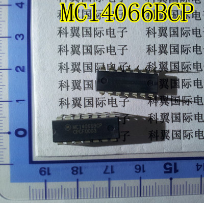 直插 MC14066BCP 四模拟开关/四复用器 直插DIP-14