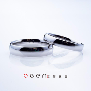 铂金协会精工内弧结婚戒指pt950情侣婚戒永恒的承诺真情欧琴珠宝