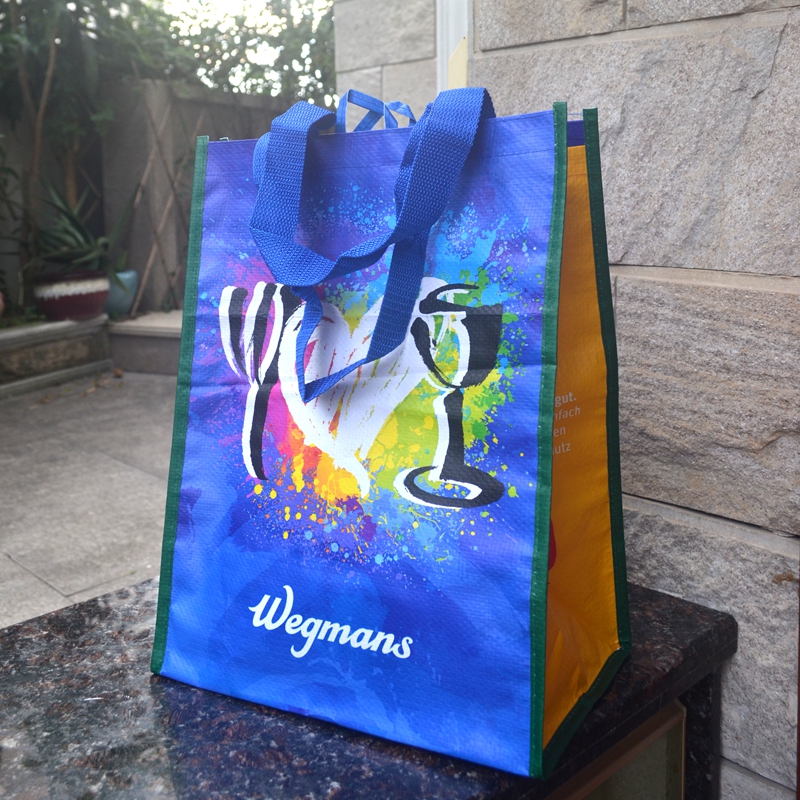 高级感便携折叠防水购物袋编织袋时尚礼品袋手提袋子环保袋服装袋