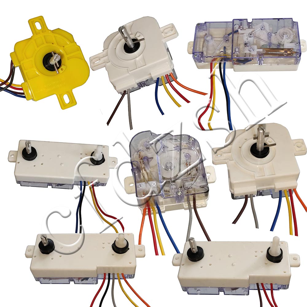 包邮 半自动双缸洗衣机洗涤定时器开关3/4/5/6线 六线15分钟长条
