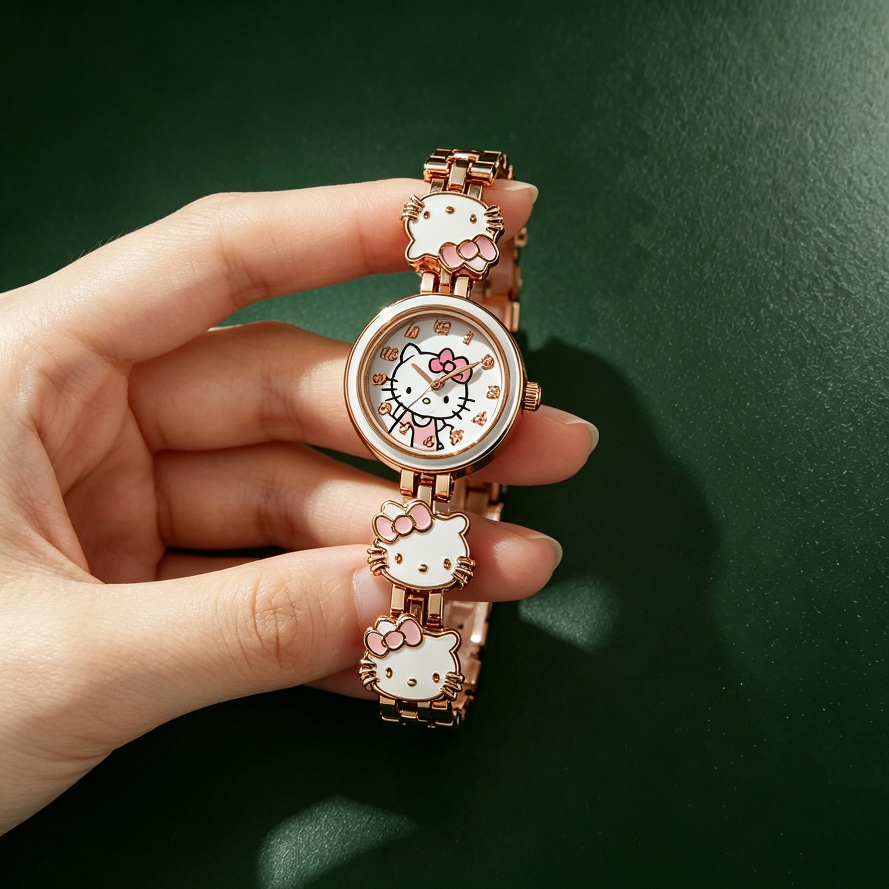 沐雨之树 Vintage古着 Hello Kitty Charm Watch腕手表手链
