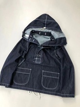 自留！  U.S.NAVY DENIM PARKA 日系连帽工装牛仔夹克