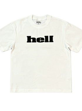 H-D HELL IS REAL 基础线 重磅圆领宽松短袖T恤