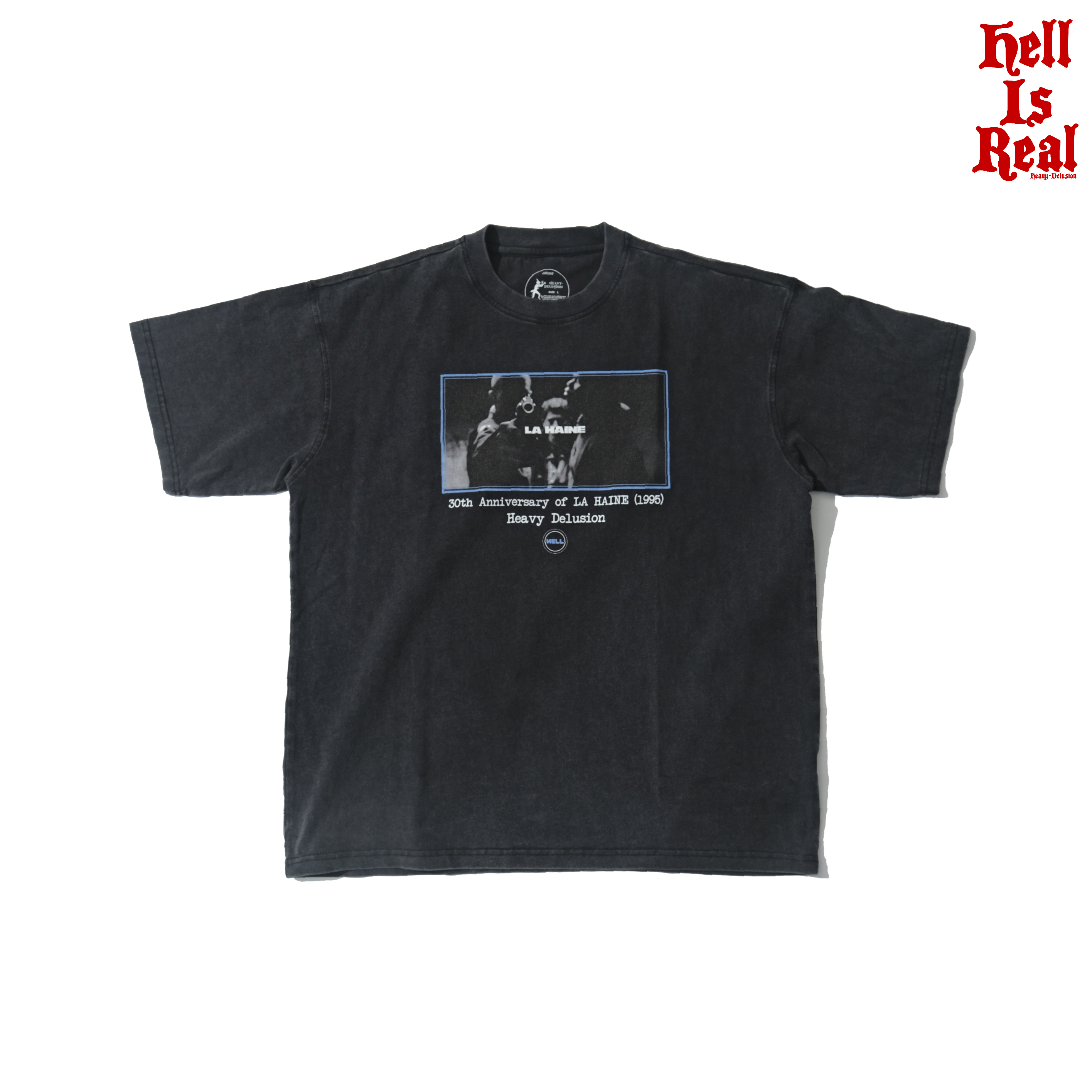 H-D HELL IS REAL 仇恨 复古机车 重磅小领口 短袖T恤