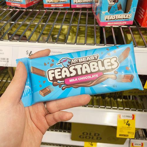 澳洲代购直邮 mrbeast Feastables 野兽先生网红牛奶巧克力 60g