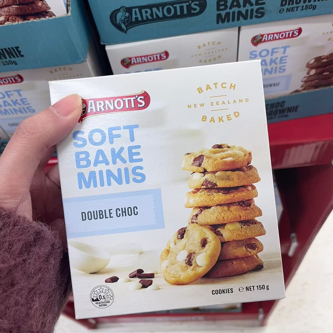 澳洲代购直邮 Arnotts  Soft Bake Mini 软烘焙坚果曲奇 150g图片