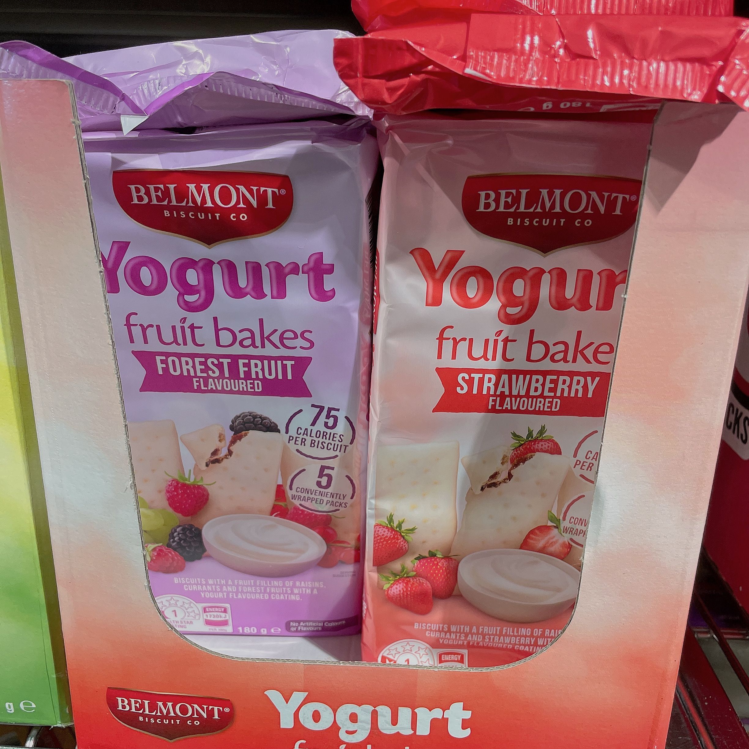 Yogurt酸奶酪水果夹心黄油手指饼干Belmont Fruit Bakes 澳洲代购