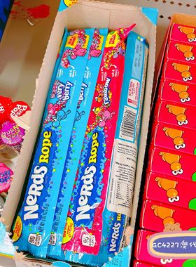 澳代购直邮旺卡Nerds rope酸甜彩虹浆果绳子糖哔哩Suna粒粒糖 26g