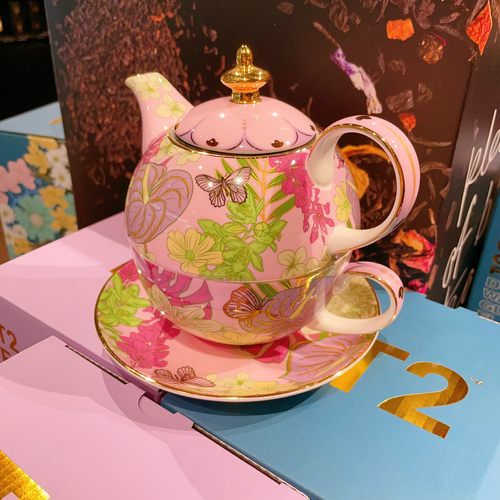 澳洲代购直邮T2 Boxed Wild At Heart Tea狂野之心系列茶壶杯套装