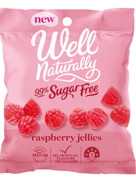 澳洲代购直邮Well Naturally 99% Sugar Free 99无糖水果软糖 90g