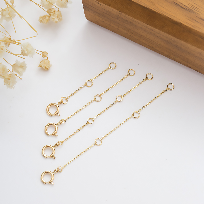 叶子K金方形扣百搭O型链可调节链黄金玫瑰金万能链14k金延长链060|msdalam kategori barang kemas/berlian/Emerald/emas, K金首饰, 颈饰 - dari Buy2taobao.com untuk memberikan perkhidmatan ejen Taobao profesional membeli