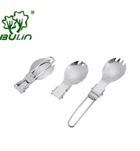 正品 步林BULIN BL600-D8 优质不锈钢 折叠叉勺 环保方便易携带