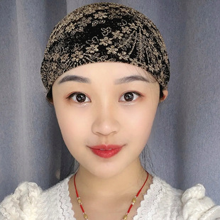 2025新款遮白发春夏薄款包头帽女洋气妈妈居家防风尘帽子女头巾帽